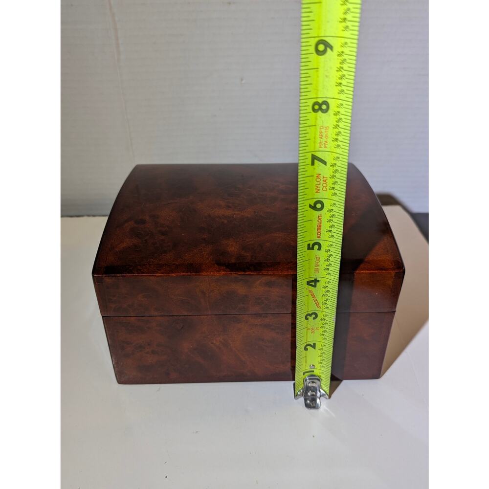Breitling Luxury Burl Wood Watch Presentation Box High Gloss Timepiece Display - Picture 3 of 12
